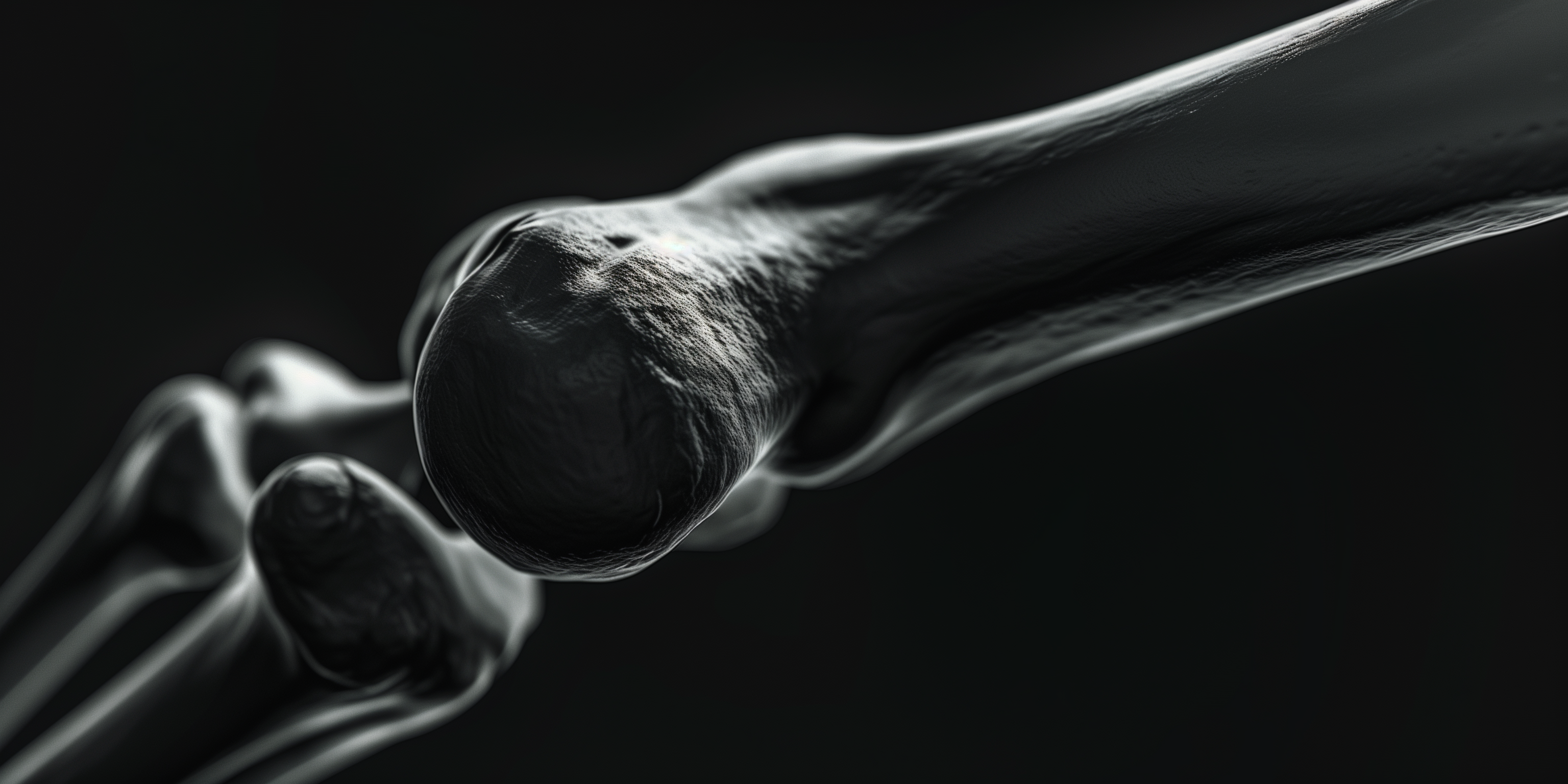 Black and White 3D visual representation of human joint - Spidertech and Stabilization Support